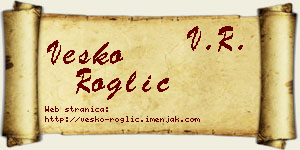 Vesko Roglić vizit kartica